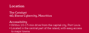 Location: 40, Ebene Cybercity, Mauritius